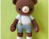 PDF Crochet Pattern - Mocha (only boy bear)