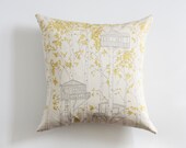 Yellow Tree House Pillow Cover