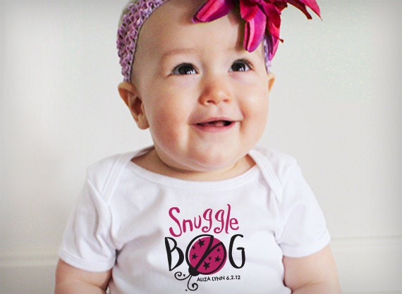 Snuggle Bug Personalized Bodysuit or Tee