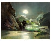 Mike Hoffman Ocean Mermaid Art Painting Print SEA REVERIE