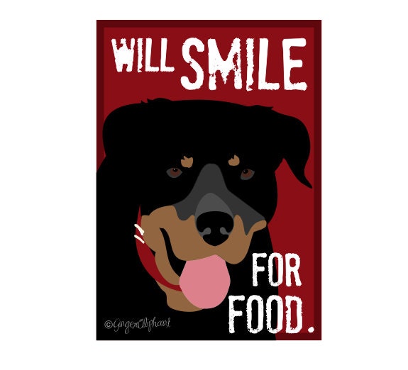 Rottweiler Poster Art Print Wall Decor