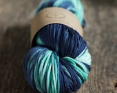 Hand Dyed Merino Wool - DK Weight - Gradient Blue