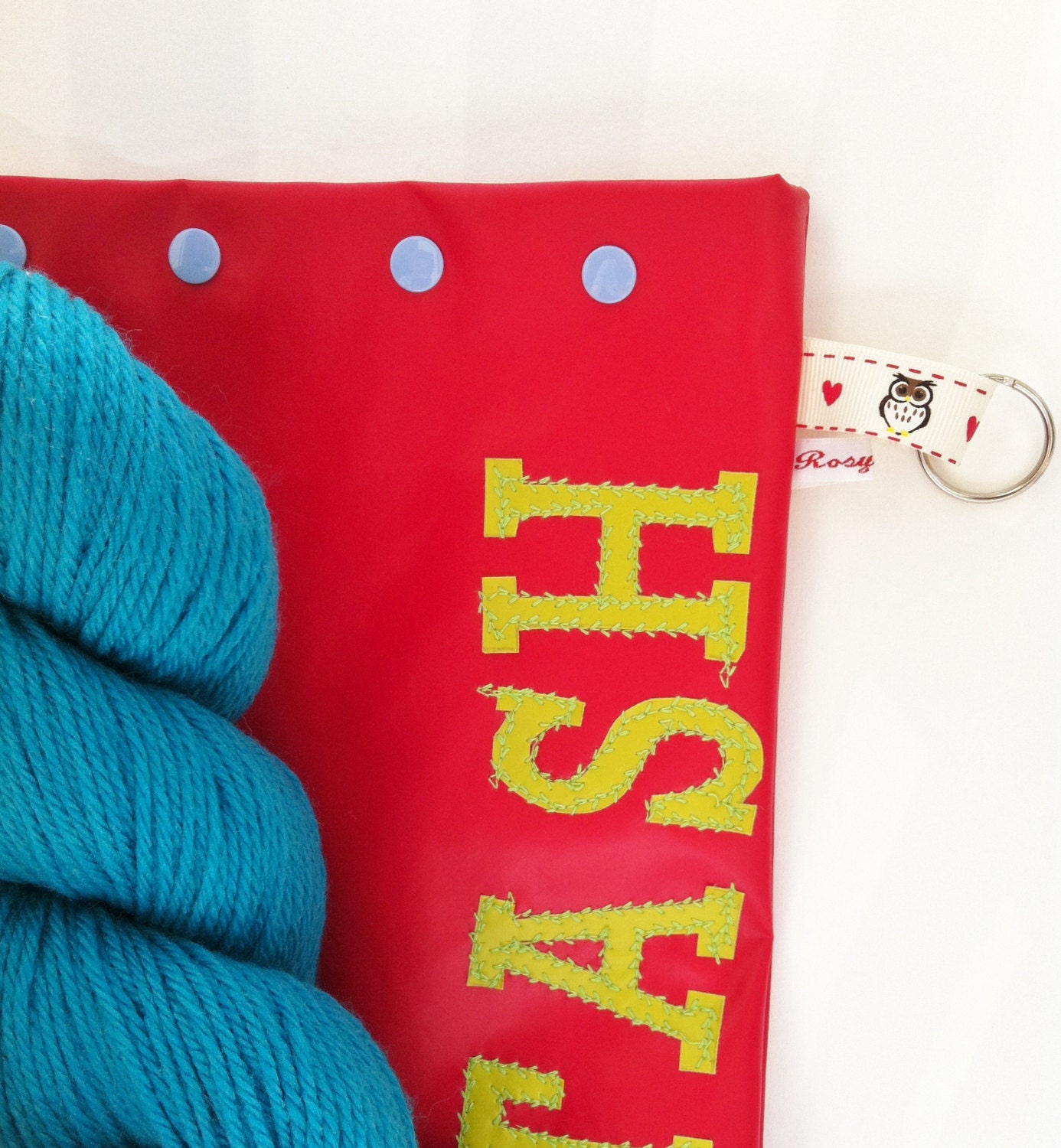 Project bag with markers/ Snaps Bag - GRADUATE CHERRY