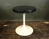 Mid Century Tulip Stool / Black