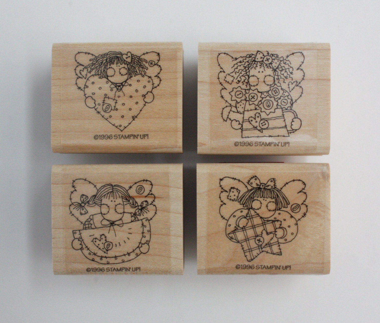 Angel Stamps - Stampin Up Set of 4
