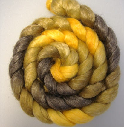 Superfine Merino Tencel Roving- "Honey Pot"