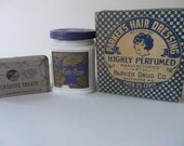Vintage Makeup Hair Dressing Bleaching Cream Blue Cottage Chic