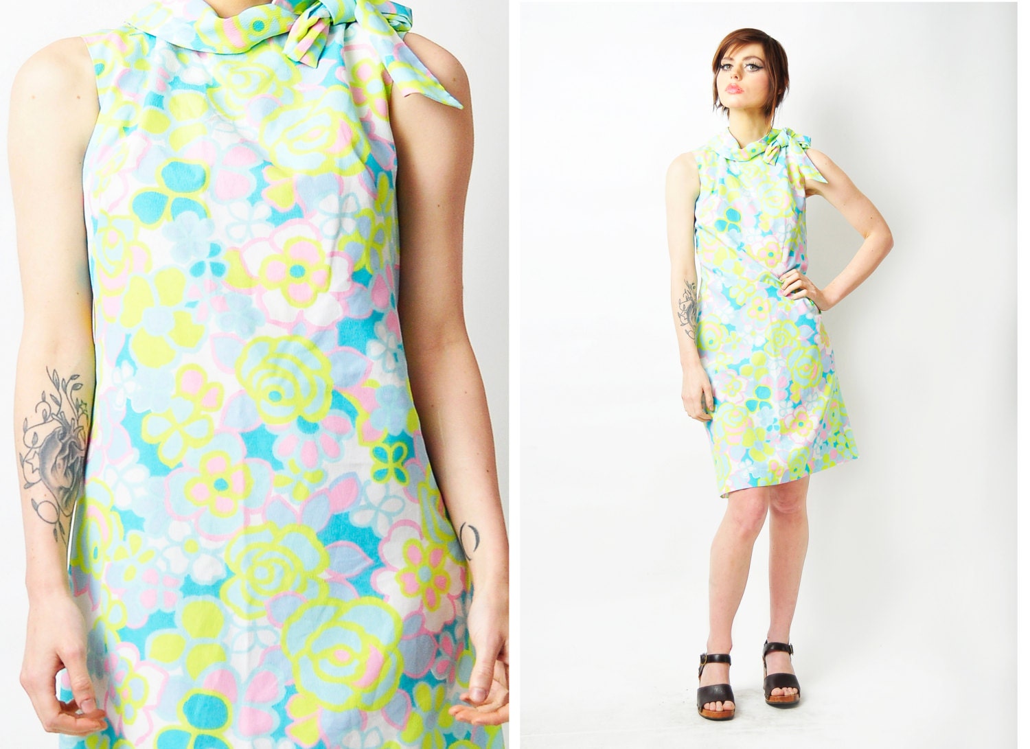 Vintage Pysch Dress MEDIUM