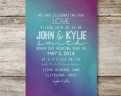 Watercolor Renewal of Vows Wedding Suite - Deposit Only