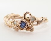 Embellished Rose Garden, Rose Gold, Tanzanite and Diamond