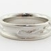 Rosebud Band with Raised Edge in Silver, Made to Order