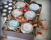 Organic Body Butter Sample Set - Butter Assortie Gift pack - Natural eco-friendly gift - aromatic 6 butters you choose