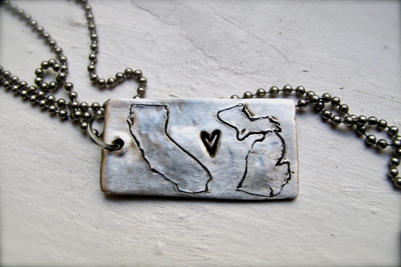 STATES of  LOVE Dog Tag