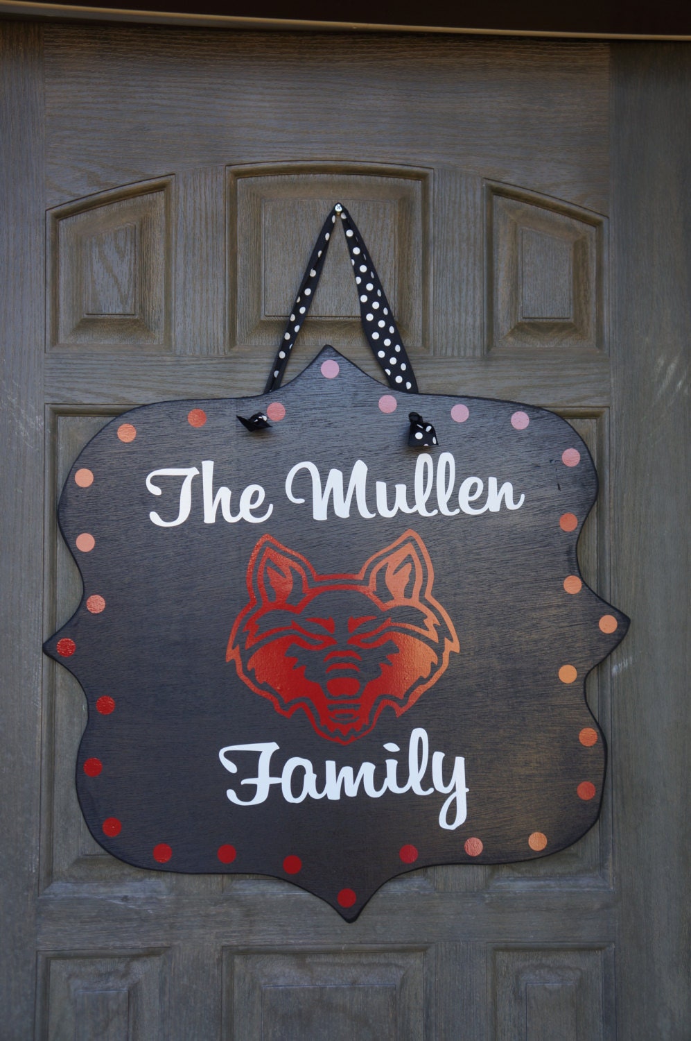 Collegiate Custom Arkansas State Red Wolves Door Hanger