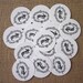 Rabbit Hare Tags Round Paper Gift Tags Set of 10