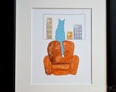 City Kitty Art Print