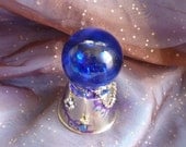 Cobalt Blue Colored Glass Gazing Ball by mystic2awesome