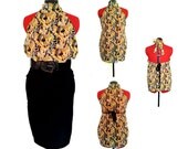 Lovely yellow and black spring top