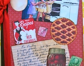 Retro Kitchen Recipe Cookbook Journal Notebook