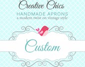 Custom Listing for Sheila Sexy Retro Pinup Apron / Double Layer Skirt with Pinup Bodice