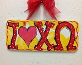 Chi omega sign wall decor