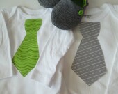 NEW Spring 2013 boy, baby set, shoes, bodysuit, gift set 'Spring Grass' Shoes and Lil Man Tie Shirt....Newborn to 24 months