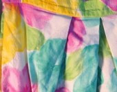 1980s Water Color Floral Skirt