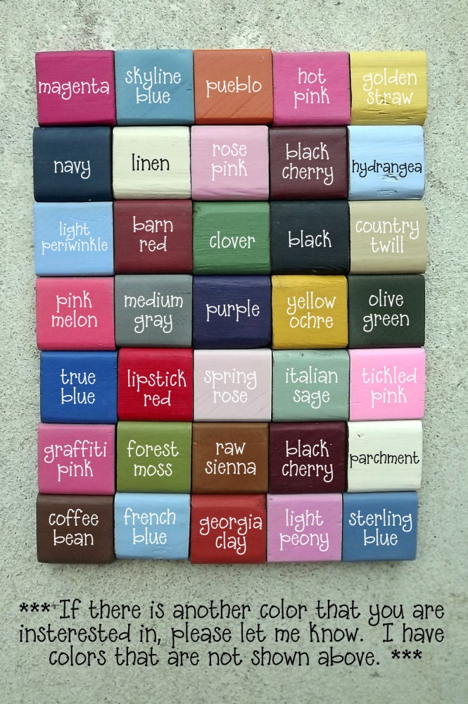 Twins Custom Personalized primitive wood blocks