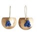 Nudo Earrings Brass and Leather knotted