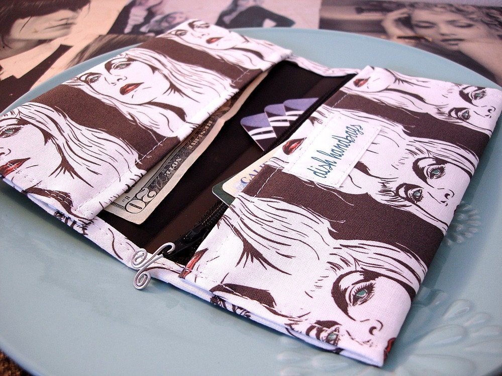 Gray Laura Palmer Twin Peaks Checkbook Cover