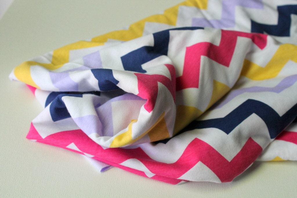 Chevron Swaddle Receiving Blanket for Baby- Multi Colored