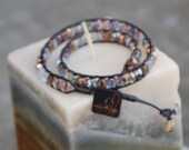 Chan Luu Style Double Wrap Bracelet - Multicolor, size 7 1/2"