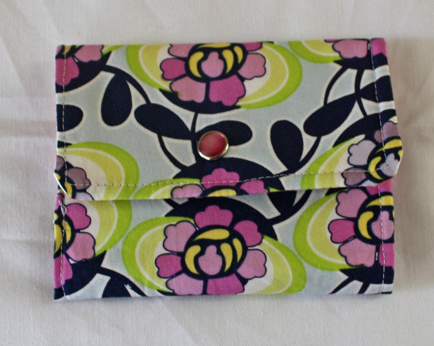 Art Gallery Navy Flowers Card Wallet