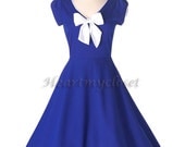ALICE swing vintage inspired dress all sizes custom made