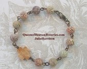 Mans Cross/Rosary Bracelet