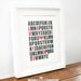 Baby Nursery Art, Alphabet Print, Baby Shower Gift, Home Decor Artwork 8x10
