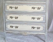 Dresser French Provincial Highboy Vintage PAINT to ORDER Poppy Cottage Painted Furniture