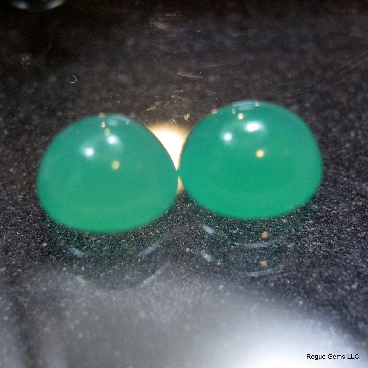Chrysoprase Designer Cabochon Matched Pair