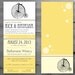 Wedding Invitation Set - Vintage Bicycle - Long Invitation Card - Perfect fit for a no. 10 envelope - Outdoor Wedding