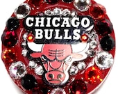 Chicago Bulls Swarovski Crystal Embellished ID Badge Reel