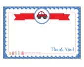 Car Thank You Note - Car Birthday Party Thank You Card - Digital Printable Thank You Il_170x135
