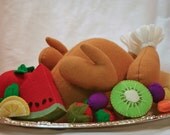Wool Felt Play Food - Whole Chicken or Turkey
