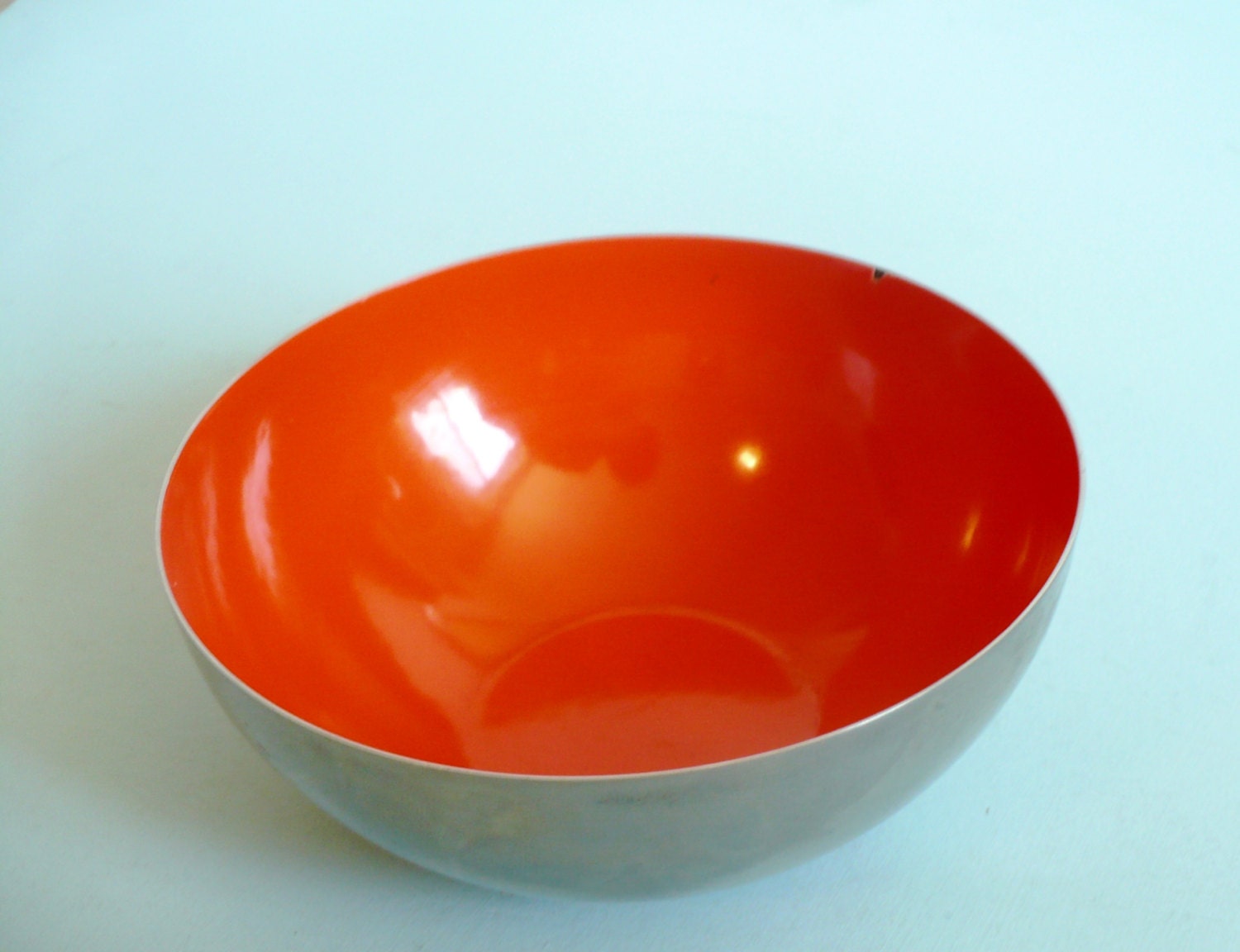 Catherineholm Stainless and Enamel Bowl 5.5" Burnt Orange Interior