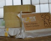 lemongrass and black pepper soap