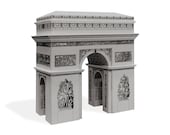 Arc de Triomphe Paper Model (KIT)