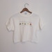 vintage early 90s hawaii vacation cropped t-shirt xs-s