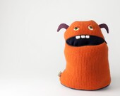 Gerald the Pajama monster plush upcycled sweater creature
