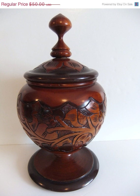 On Sale Vintage container handmade urn