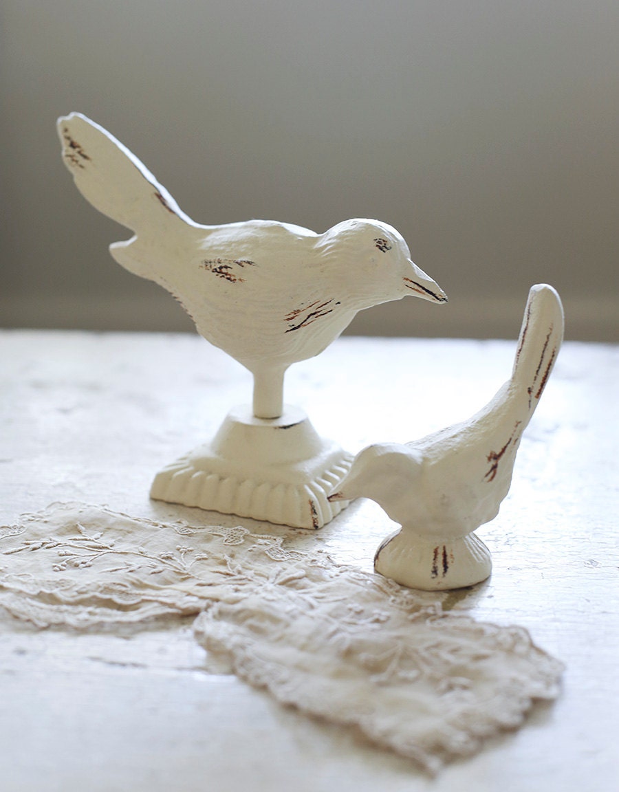 pair of shabby birds