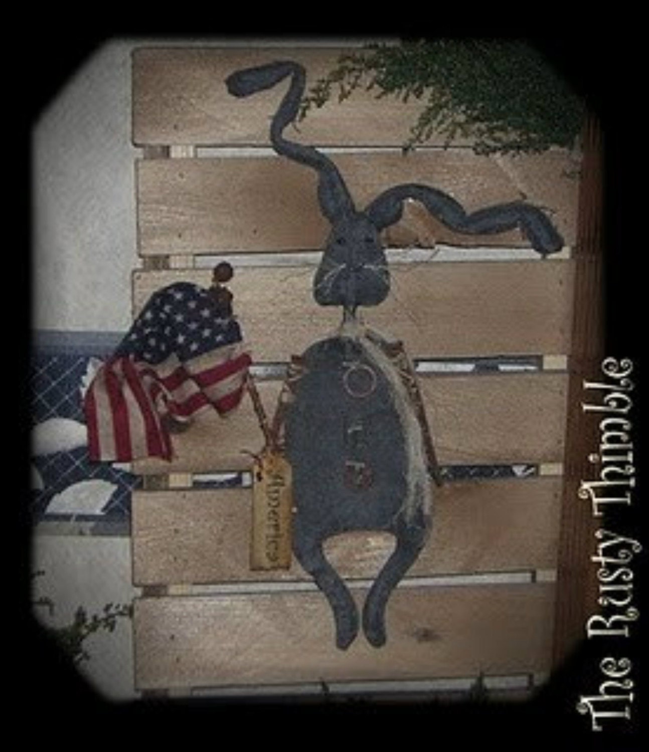 Primitive and Rusty  American Rabbit